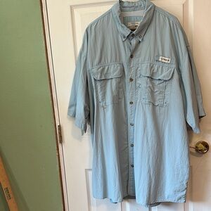 Magellan Outdoors Light Blue Fishing Shirt
